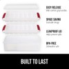 GORILLA GRIP Stackable Ice Cube Tray and Bucket Set for