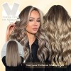 Full Shine Extensiones Cabello Natural 20pz Castaño Medio Con 16in