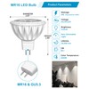 GOHDLAMP 12 Pack MR16 LED Bulbs, 50 Watt Equivalent, 5000K