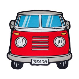 Balvi Beach beach towel or swimming pool towel. Retro and original design. Surf van design.