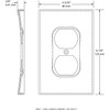 Franklin Brass 64930 Concave Single Duplex Outlet Wall Plate /