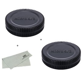 2 Pack JJC Olympus Panasonic M4/3 Mount Rear Lens Cap + Body Cap Olympus OM-1 Mark II OM-5 E-M10 IV III II E-M5 III Pen E-PL9 E-PL8 E-PL7 Panasonic Lumix GH7 GH6 G110 GX7 GX7II GX9 G95 GH5II GH5II