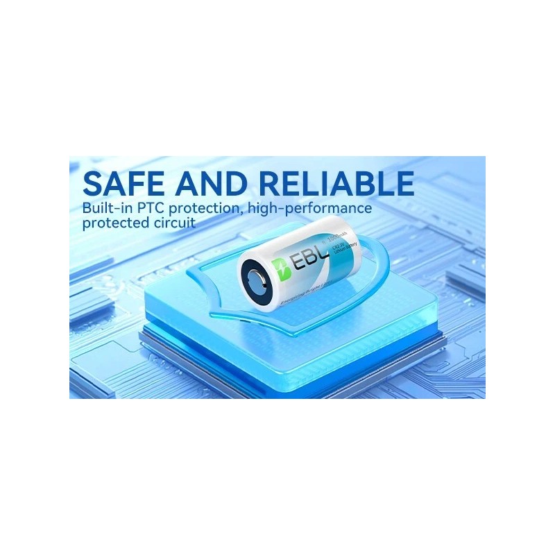 EBL CR2 3V Lithium Batteries DL-CR2 Photo 3V Battery for