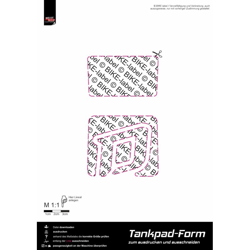 Tankpad Motorcycle Carbon Sticker Orange Compatible with KTM DUKE 390