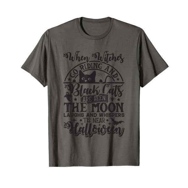 When Witches Go Riding Black Cats Are Seen Moon Laughs