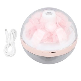 Essential Oil Diffuser Mini LED 270ml Pink Eternal Flower Aroma Humidifier for Tabletop Bedroom