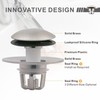 Brushed Universal Bathroom Sink Stopper, 2-in-1 Pop Up Sink Drain