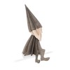 LOVI Medium Wooden Elf Postcard - Grey - 12 cm