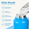 EIPOSAU Insulated Water Bottle with Lid & Boot & Stickers,