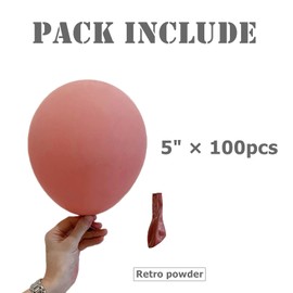 100 Pcs 5 inch Retro Pink Balloons Latex Mini Balloons,Small Balloons Decorations Party Balloons Helium Balloons for Baby Shower Birthday Party Wedding Engagement Anniversary Festival Decorations