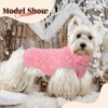 BAEJMJK Small Dog Sweater Turtleneck Dog Sweater Vest Warm Dog