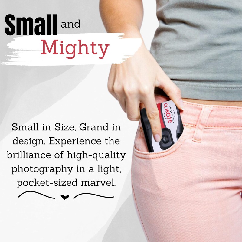 Clikoze Disposable Camera with 27 Exposures, Ultramax ISO 400 35mm