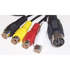 LEAD, 5 PIN DIN TO 4X RCA SOCKET, 1.2M, Audio & Video Cable Assemblies QTY X 1