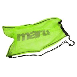 Maru Mesh Swimming Drawstring Bag, for Men, Women and Kids, Essential Accessories for Sport or PE Trainning Equipment and Wet Kit Backpack, Heavy Duty Nylon Mesh Bag (Green, One Size)