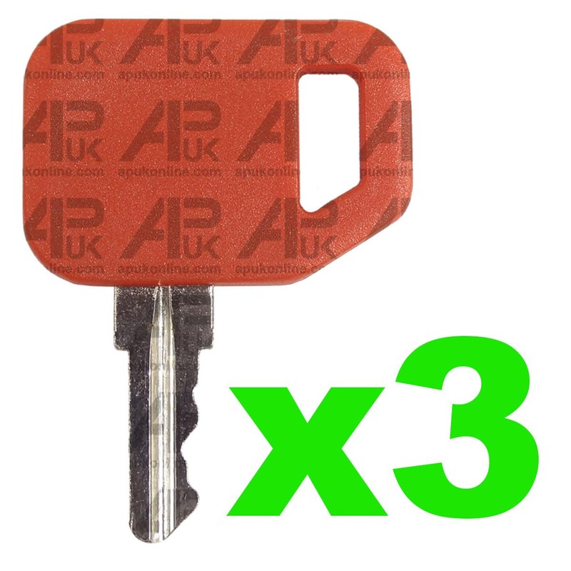 APUK 3x Ignition Key Replacement for John Deere Commercial Dozer