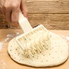 2 Pieces Pizza Plastic Dough Docker Wood Pastry Pizza Roller,