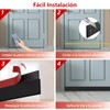 Guardapolvo y Protector de Puertas Casa de 3 Capas, Cubre