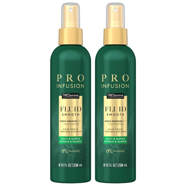 TRESemme Pro Infusion Volume Tonic Hair Thickening Spray - Hair Texture Spray with Natural Coconut, Plant-Based Texturizing Spray, Biotin Hair Thickening Products for Women, 8 Oz Ea (Pack of 2)