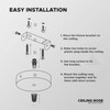 LEDSone Metal Ceiling Rose for Ceiling Hanging Bracket Complete Fitting