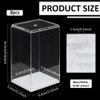 FINGERINSPIRE 8Pcs Figures Display Case 6.4x5.5x10.2cm Stackable Plastic Display Box