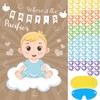 Hooqict Pin The Pacifier on The Baby Game Funny Baby