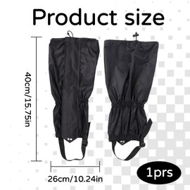 AONAYO 1 Paar Gamaschen Wandern,Gamaschen Wasserdicht,Gamaschen,Regengamaschen Wandern,Einstellbare Gamaschen Wasserdicht,Beinschutz Gaiter Für Männer Und Frauen Outdoor Wandern Skifahren Bergsteigen