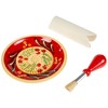 JOSKO Produkte 2732 Red Meadow Grating Plate Set, Ceramic, Red