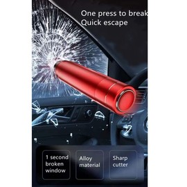 HHXS Car Window Breaker Seatbelt Cutter 4 Pack, Car Safety Hammer Glass Breaker Under Water Auto Emergency Rescue Tool, Car Escape Tool with Seatbelt Cutter Safe Hammer Window Punch(Black)