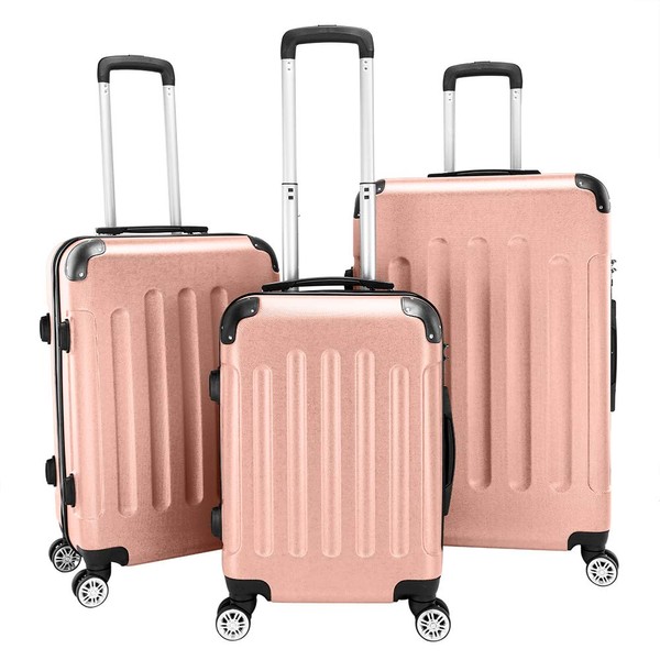 TREATLIFE HOME Ergonomic 3-in-1 Portable Trolley Case Set, Ultra Lightweight