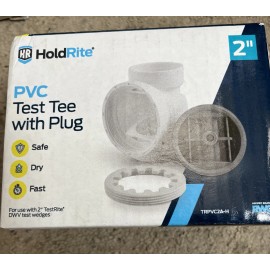 HOLDRITE Testrite 2 in. PVC Schedule 40 Hub Test Tee with Plug Fitting