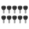 sourcing map 10pcs Knurled Clamping Knobs Thumb Screws M5 x