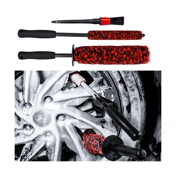 bzczh 3 Pcs Soft Wheel Brushes for Cleaning Wheels Kit
