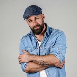 WEROR WEROR-430.1 Men's Flat Cap, blue