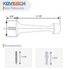 KOVOSCH 16 Pack Solid Rigid Door Stops - Heavy Duty