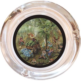 Gnome Grown Glass Ashtray - 4" Round