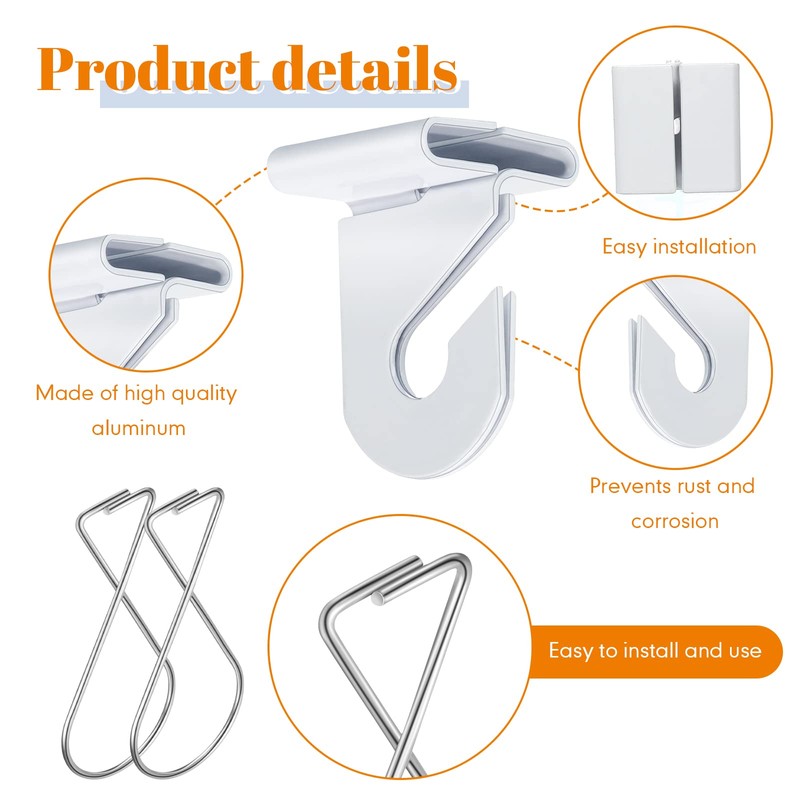 Vicenpal 30 Pcs Drop Ceiling Hooks Bulk for Classrooms Hanging