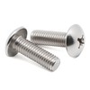MewuDecor 1/4-20 x 5/8" Truss Head Machine Screws, Full Thread,