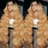 Honey Blonde Lace Front Wigs Human Hair 13x6 Ombre HD