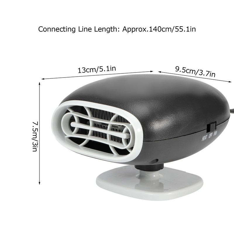 12V Portable Auto Car Heater Heating Defroster Fan Heater Windshield