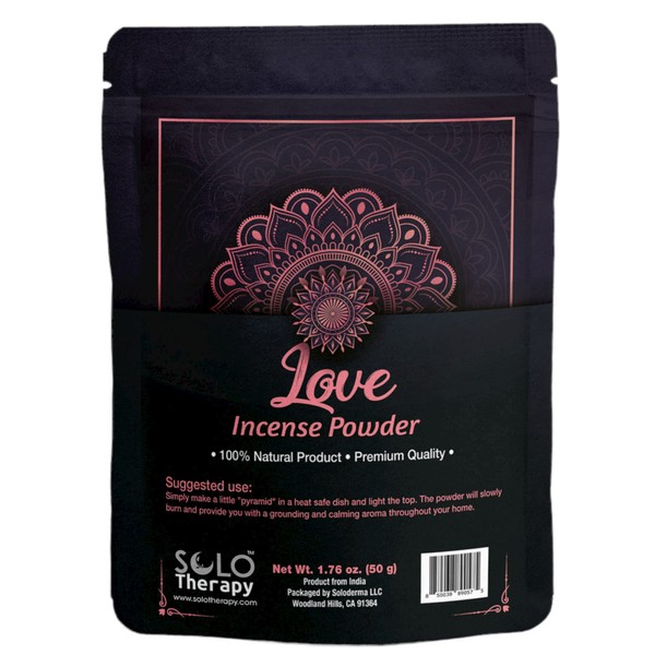 Love Incense Powder 50 Grams , Premium Quality , 100% Natural , Sacred Space, Natural Incense, Loose Incense , Product from India , Packaged in The USA