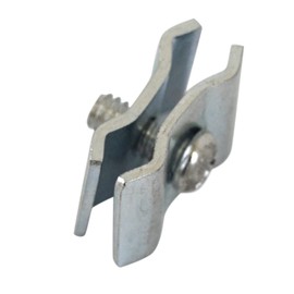 Gridwall Joining Clip Connectors for Grid Panels, Powder-Coated or Chrome Plated Steel (Quantity 10) (10, Chrome)