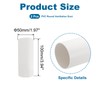 PATIKIL 2 Inch Round Plastic Duct Pipe Connector 2 Pcs
