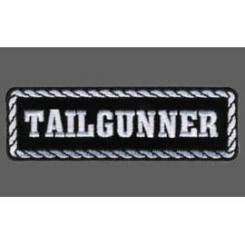 MILTACUSA TAILGUNNER EMBROIDERED PATCH 4 INCH BIKER PATCH