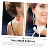 SHOWERORO 4 Pair Xmas Earring Set Fashion Ear Decor Alloy