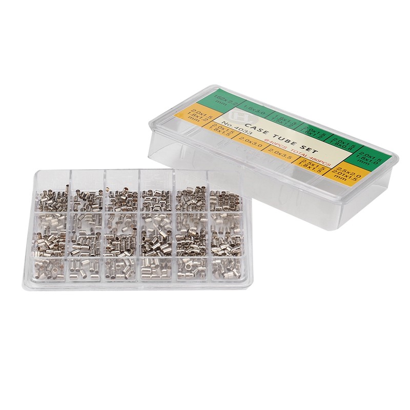 12 Sizes of Watch Case Tube Metal Repairing Tool for