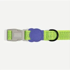 Zee.Dog Collar Reflectante Perro Verde Lima Talla L Seguridad Nocturna