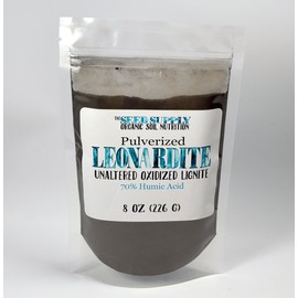 8 Oz Pulverized Leonardite - Natural Unaltered Oxidized Lignite - 70% Humic Acid