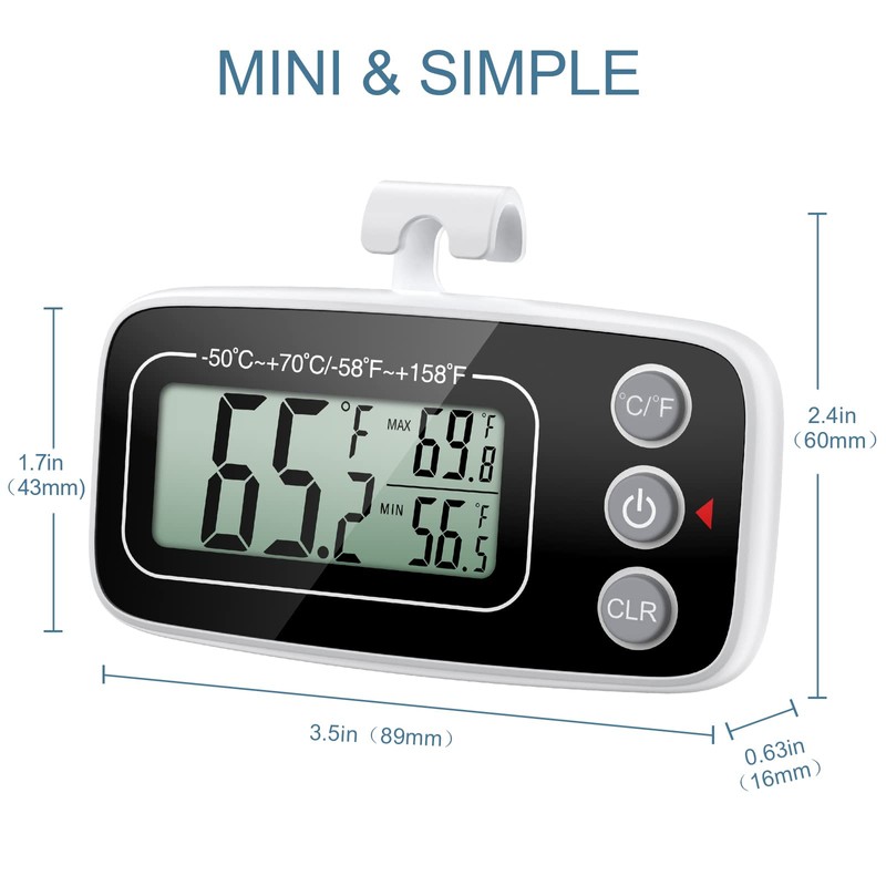 Thermometer Hygrometer Ankilo Digital Fridge Thermometer Freezer Thermometer Wireless Indoor
