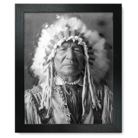 Framed Print 9x12: Sitting Bear-Arikara, 1908
