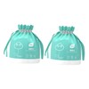 TOVINANNA 2rolls Cotton Soft Disposable Facial Towels Dual Wet Dry